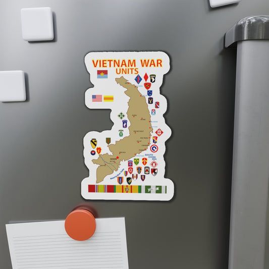 Die-Cut Magnets - Map - Vietnam Units - 3 wo DS