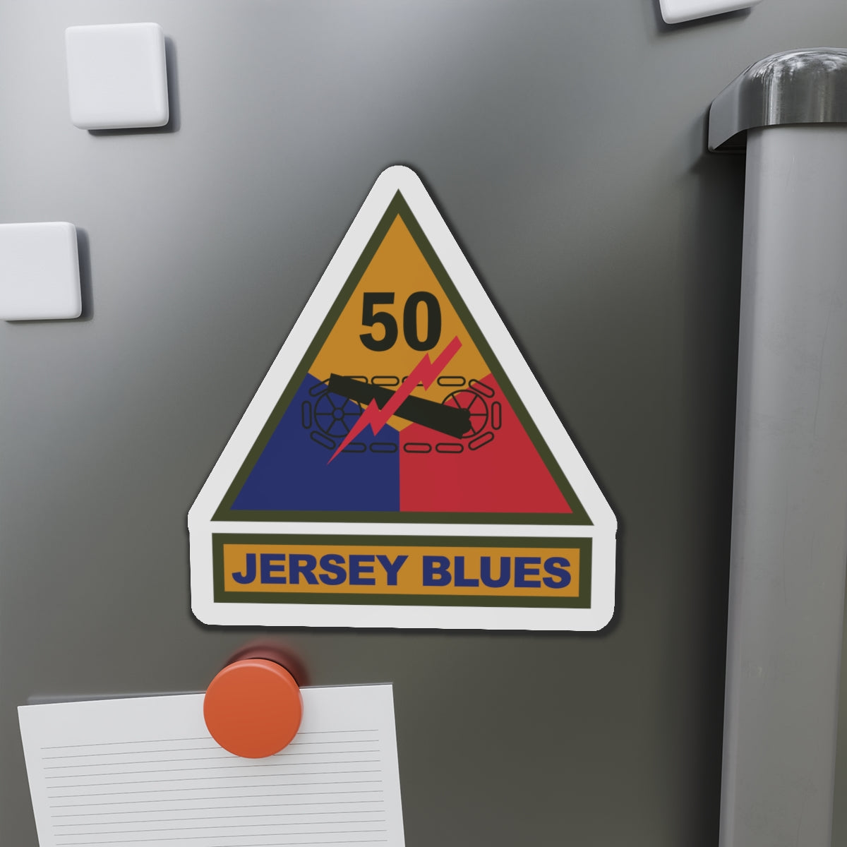 Die-Cut Magnets -SSI - 50th Armored Division w Name Tape X 300