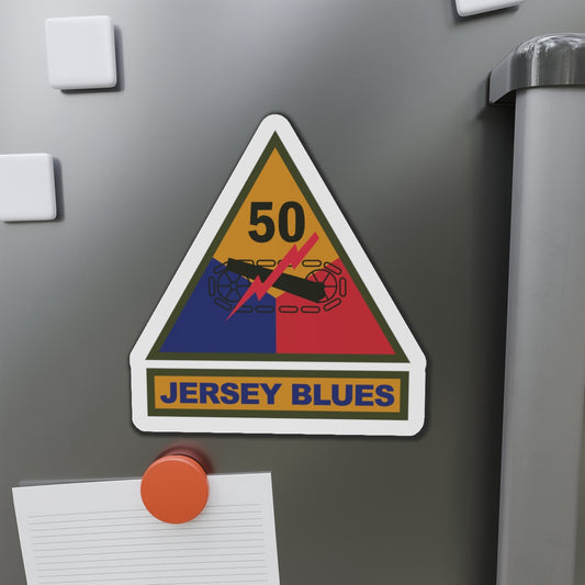 Die-Cut Magnets -SSI - 50th Armored Division w Name Tape X 300
