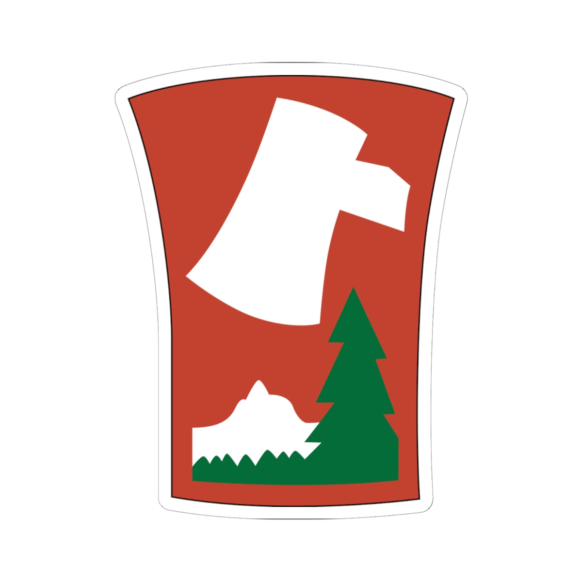 Kiss-Cut Stickers - SSI - 70th Infantry Division X 300