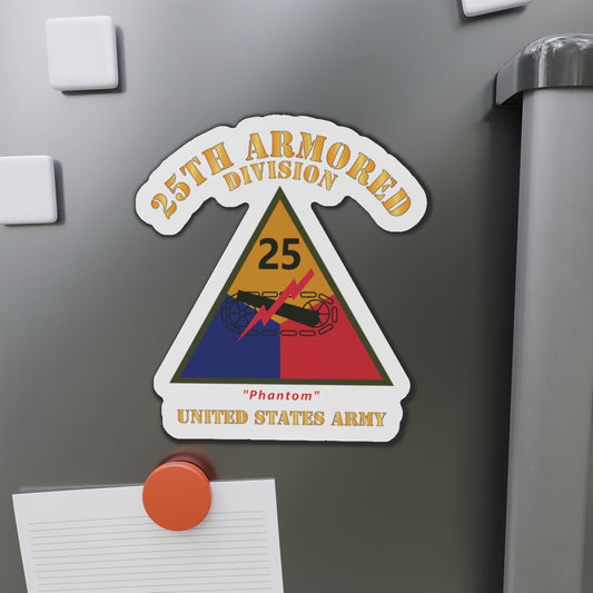 Die-Cut Magnets - Army - SSI - 25th Armored Division - Phantom - US Army X 300