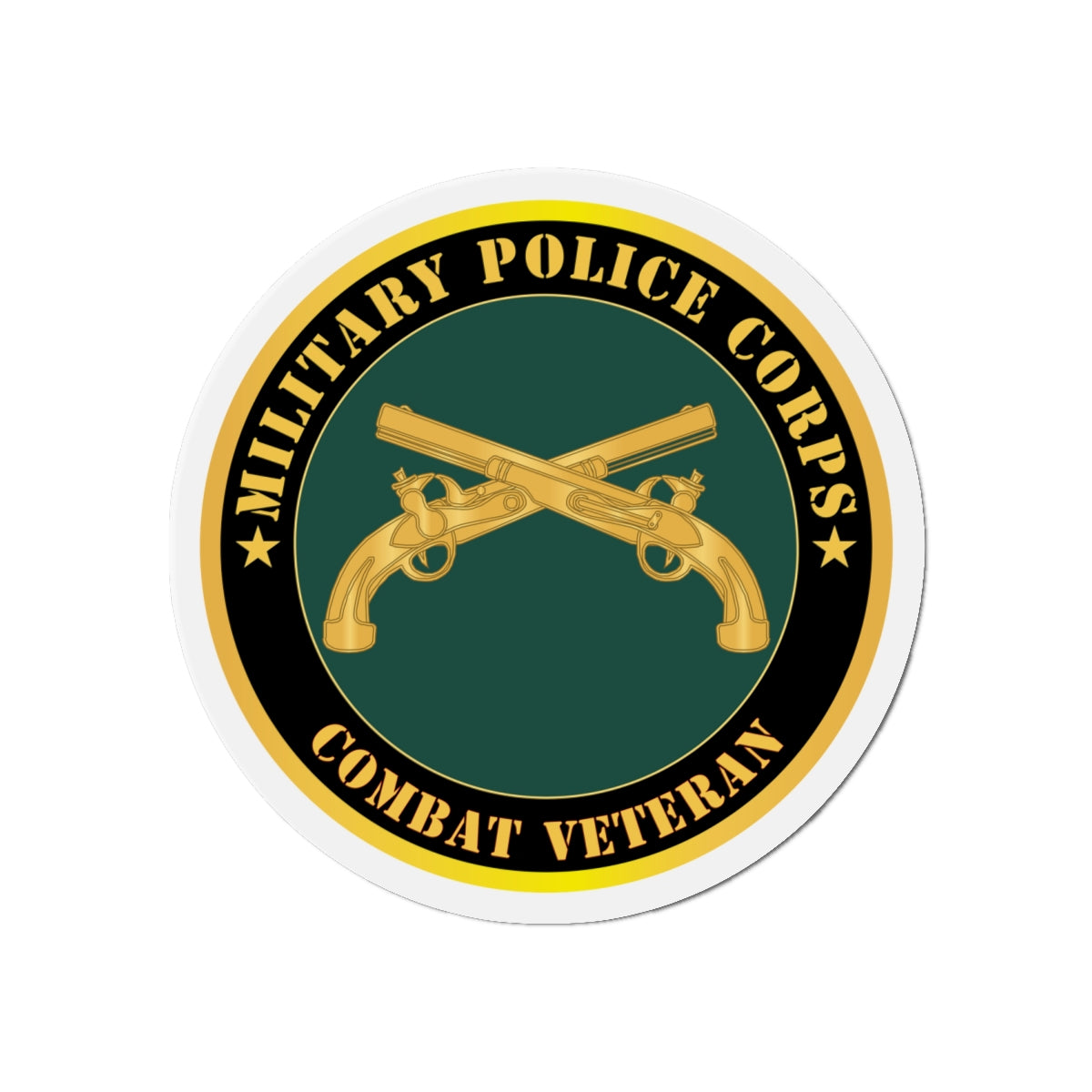 Die-Cut Magnets - Army - Military Police - Branch - Combat Veteran X 300