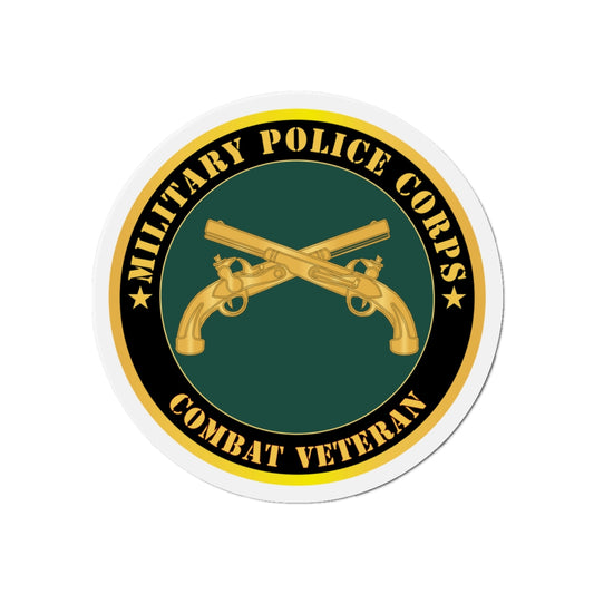 Die-Cut Magnets - Army - Military Police - Branch - Combat Veteran X 300