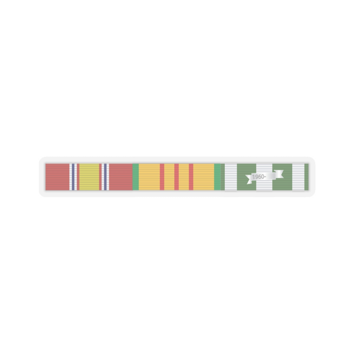 Kiss - Cut Stickers - Army - Vietnam Ribbons SVC bar w 0 Campaign Stars x 300
