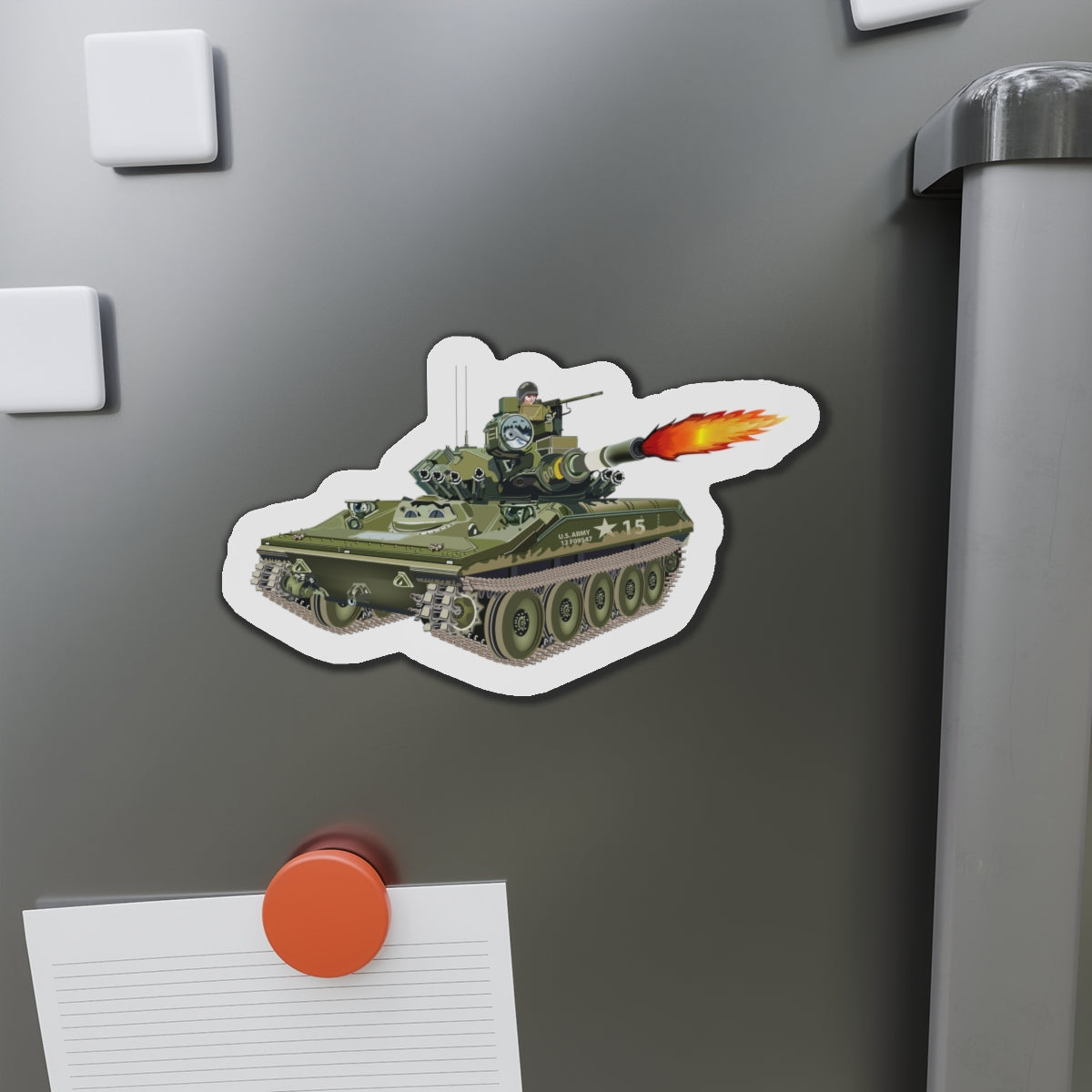 Die-Cut Magnets - Army - M551 Sheridan - Firing wo Txt