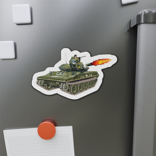 Die-Cut Magnets - Army - M551 Sheridan - Firing wo Txt