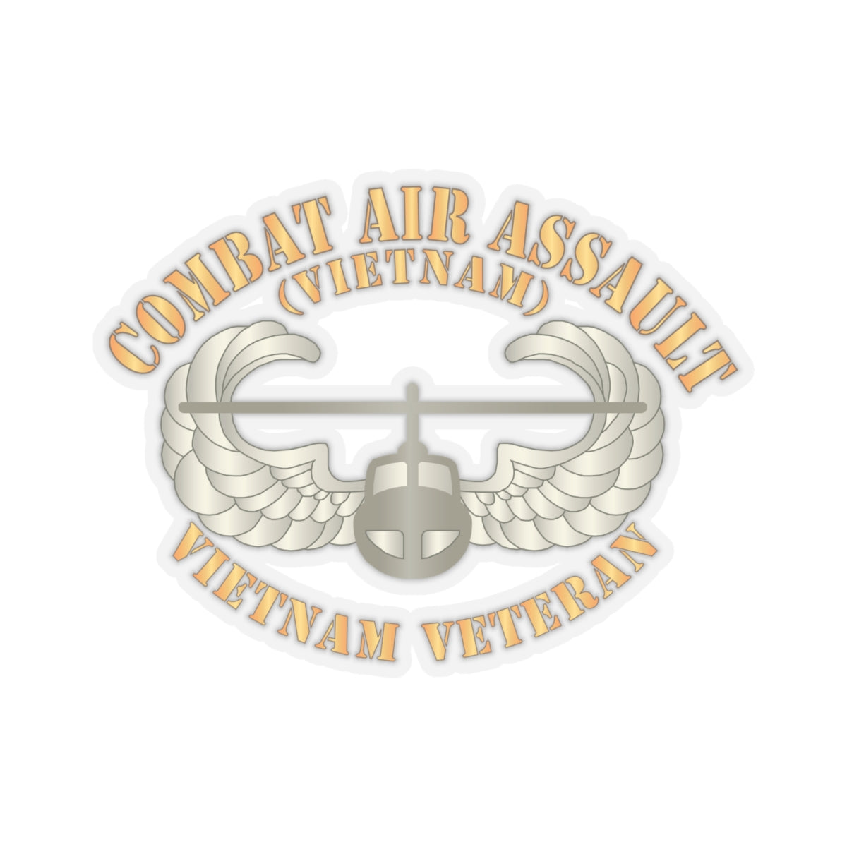 Kiss - Cut Stickers - Army - Combat Air Assault - Vietnam X 300