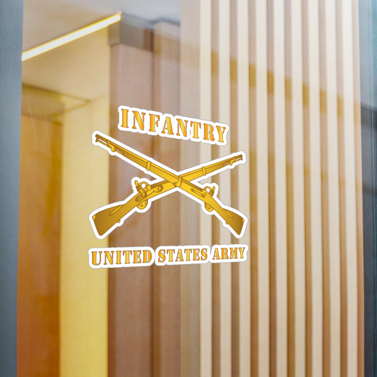 Kiss-Cut Vinyl Decals - Army - Infantry - Branch - US Army X 300