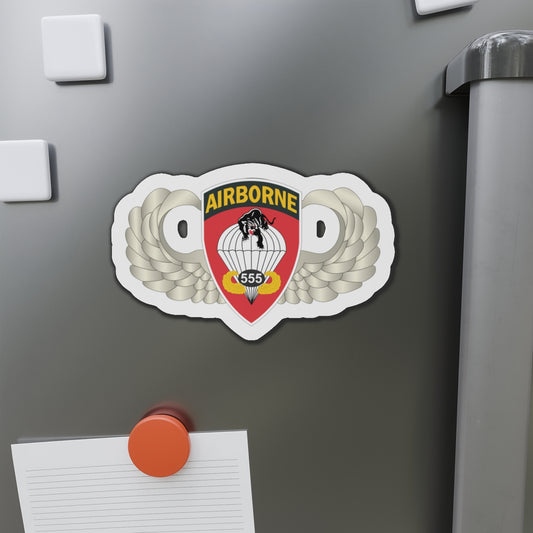 Die-Cut Magnets - Airborne Badge - 555th Parachute Infantry Bn - SSI X 300