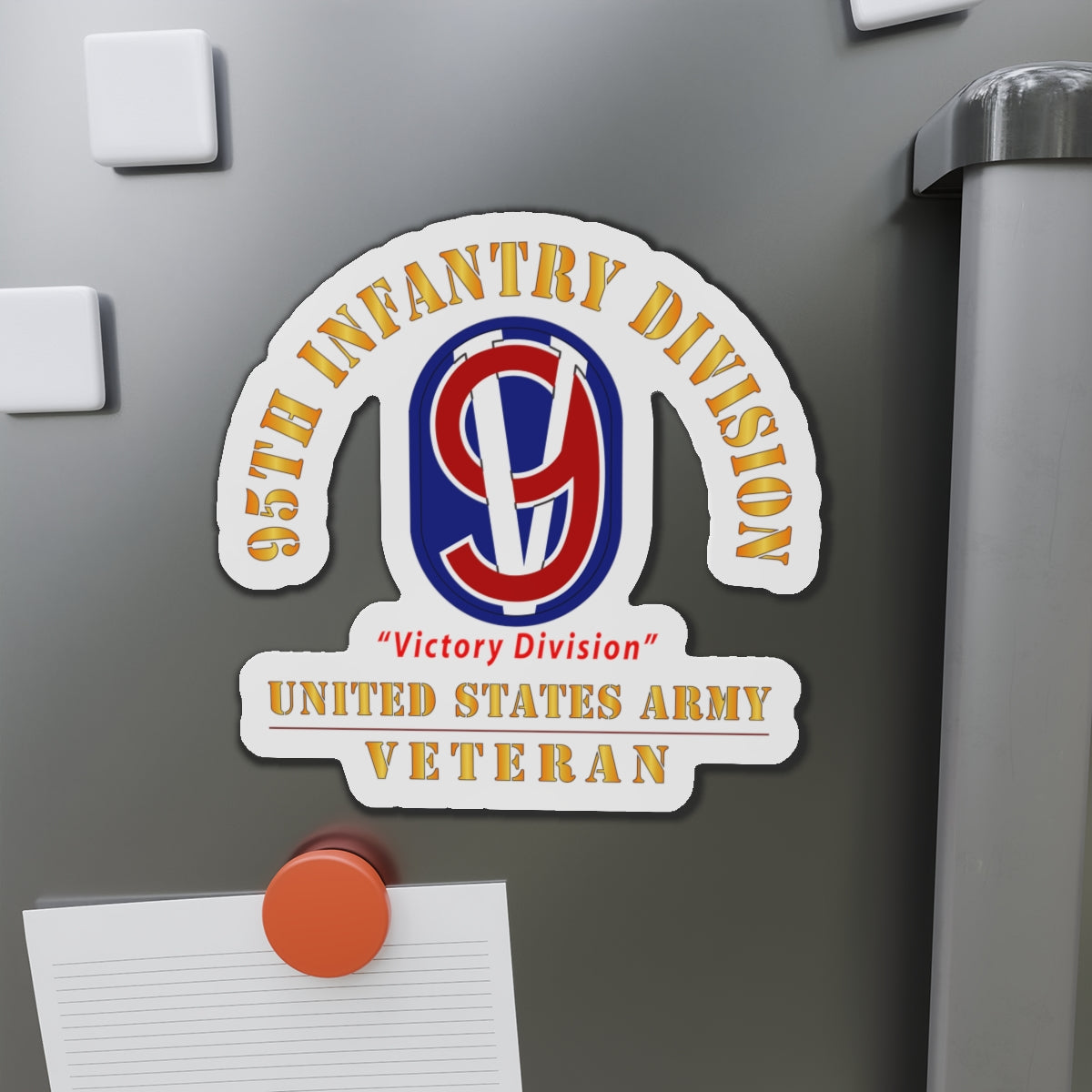 Die-Cut Magnets - Army - SSI - 95th Infantry Division - Victory Division - US Army Veteran X 300