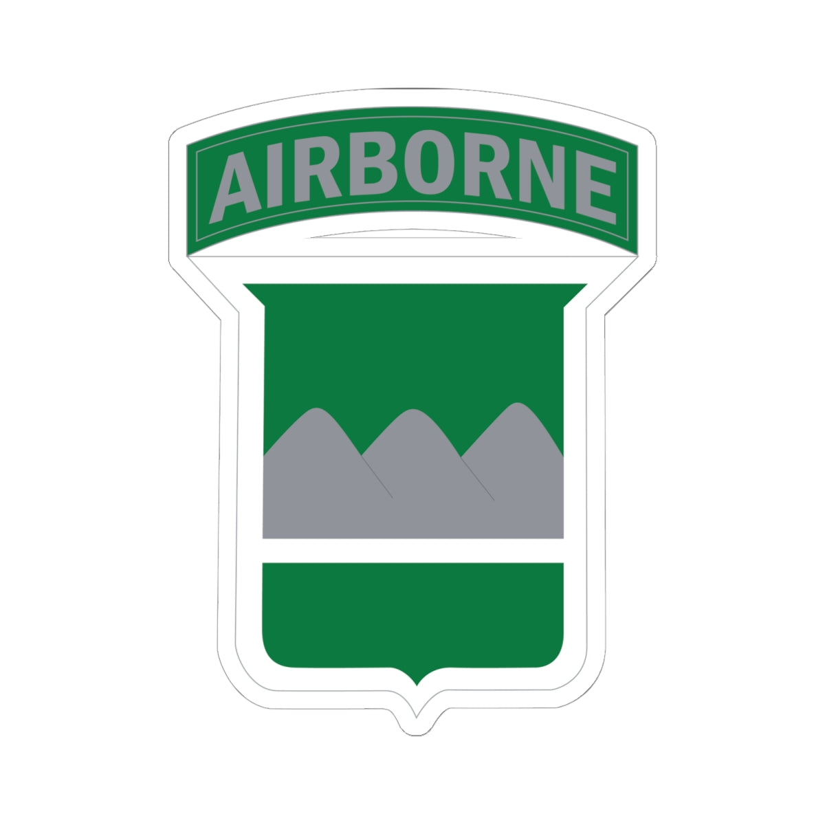 Kiss-Cut Stickers - SSI - 80th Infantry Division w Airborne Tab X 300