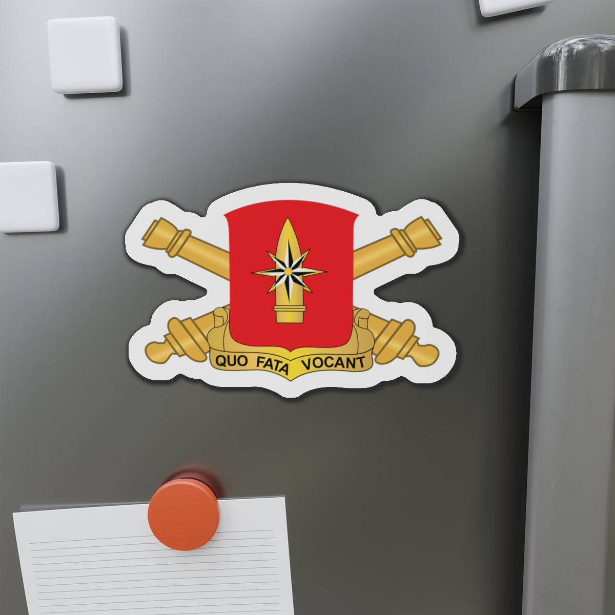 Die-Cut Magnets -SSI -  43rd Field Artillery Battalion - Red w Branch wo Txt X 300
