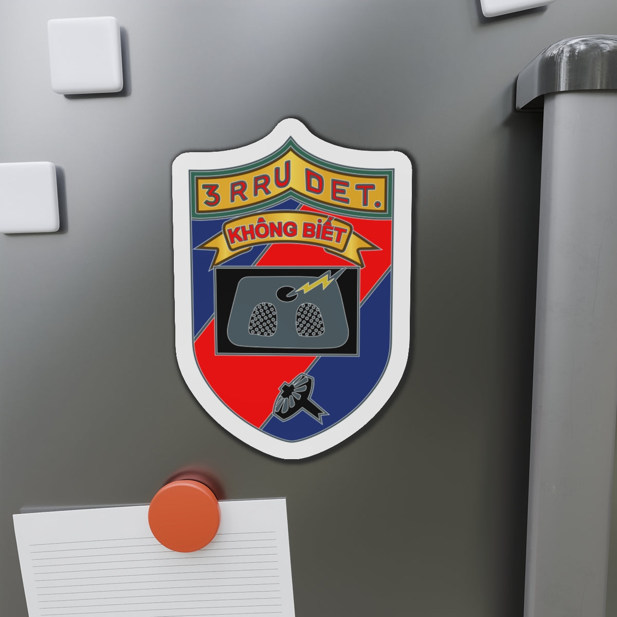 Die-Cut Magnets - Army - 3rd Radio Research Unit (RRU)  wo Txt
