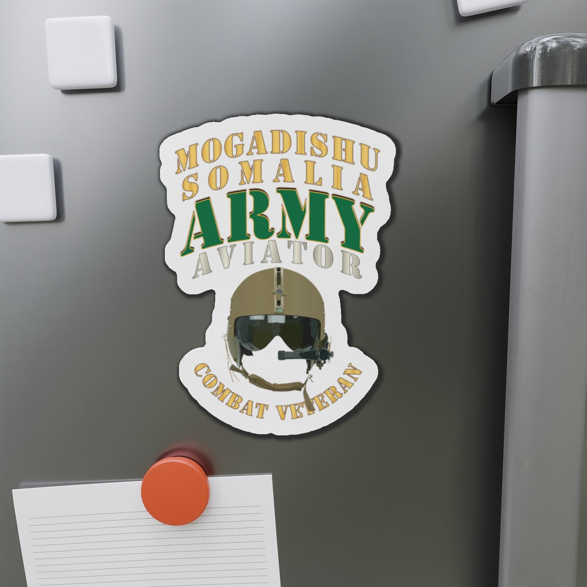 Die-Cut Magnets - Army - ARMY -  Aviator - Mogadishu, Somalia- Combat Vet X 300