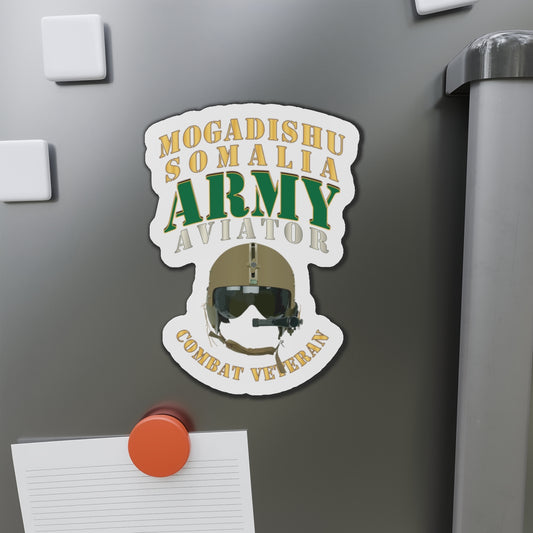 Die-Cut Magnets - Army - ARMY -  Aviator - Mogadishu, Somalia- Combat Vet X 300