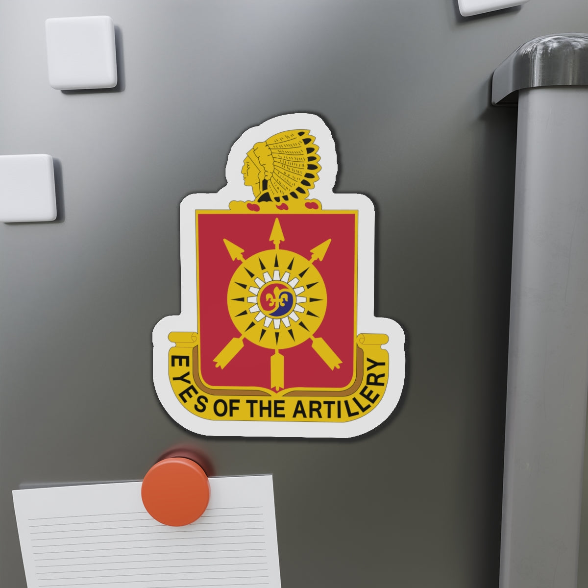 Die-Cut Magnets - Army - 171st Field Artillery Regiment - DUI wo Txt X 300