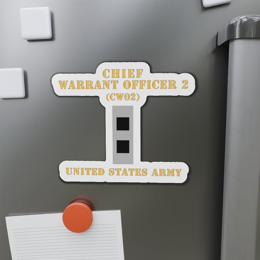 Die-Cut Magnets -SSI - Army - Chief Warrant Officer 2 - CW02 - Flat - X 300