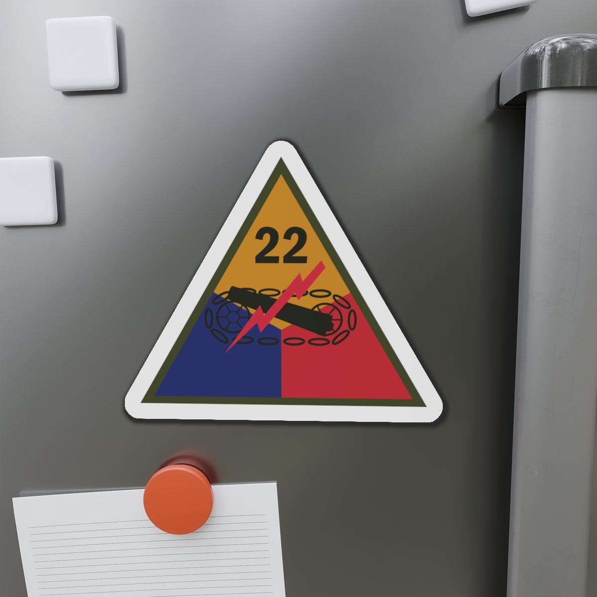 Die-Cut Magnets -SSI - 22nd Armored Division X 300