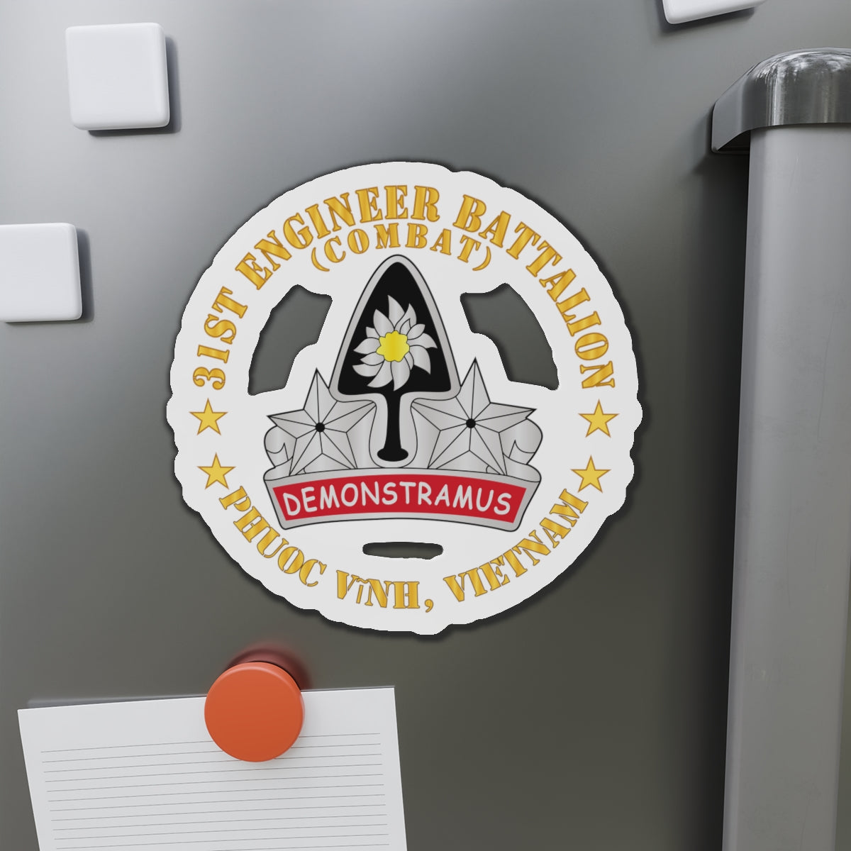 Die-Cut Magnets - Army - 31st Engineer Battalion (Combat) - Phuoc Vinh, Vietnam