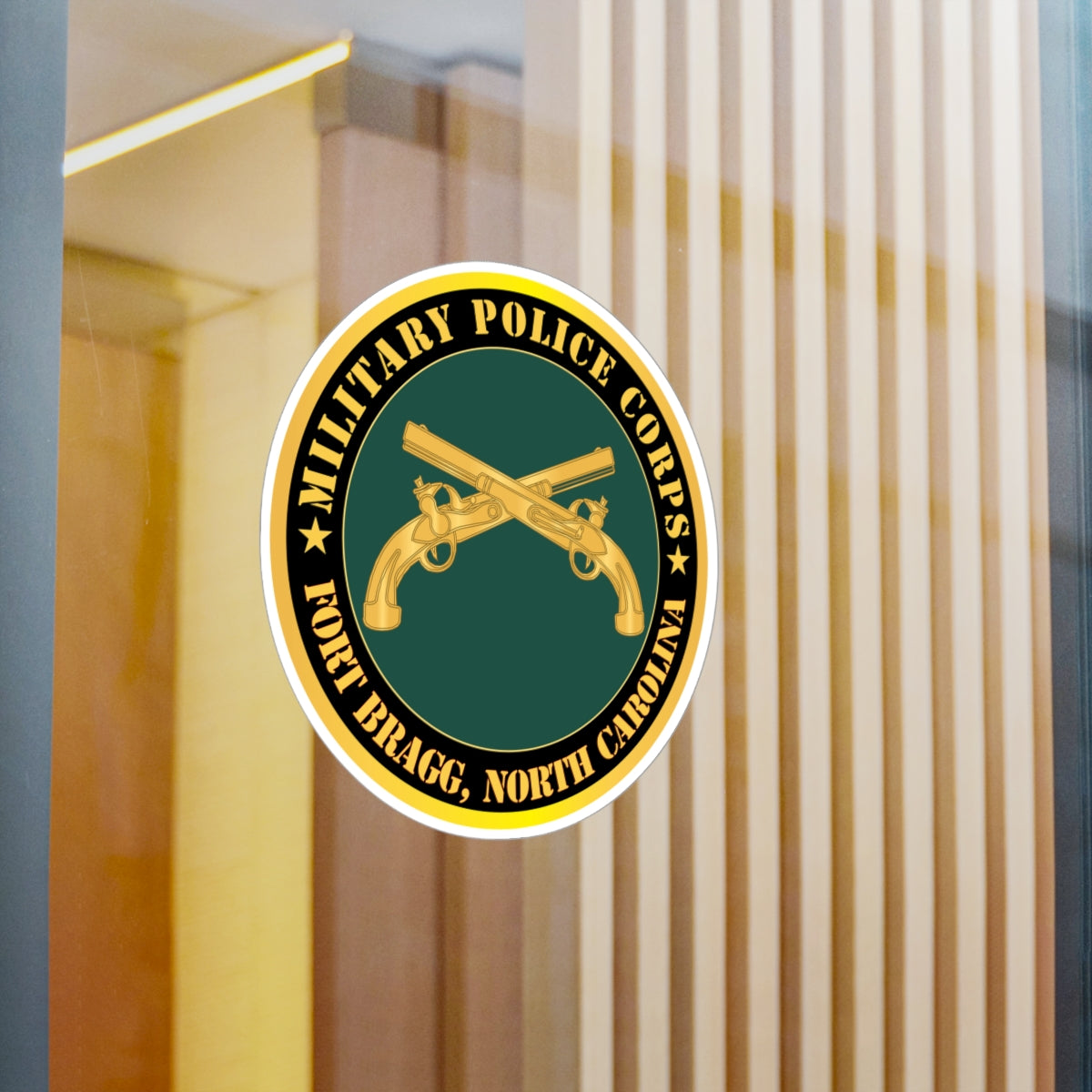 Kiss-Cut Vinyl Decals - Army - Military Police - Branch - Fort Bragg, NC X 300