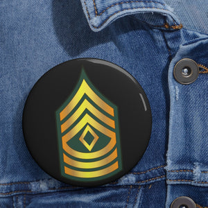 Custom Pin Buttons - First Sergeant - 1SG wo Txt