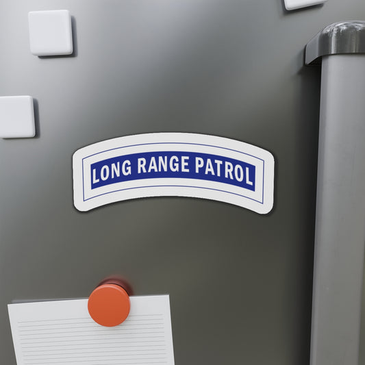 Die-Cut Magnets - Army - Tab - Long Range Patrol - Blue - White