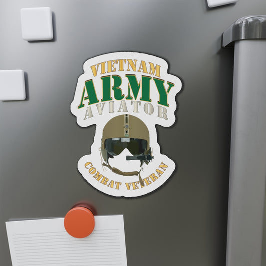 Die-Cut Magnets - Army - ARMY -  Aviator - Vietnam - Combat Vet X 300