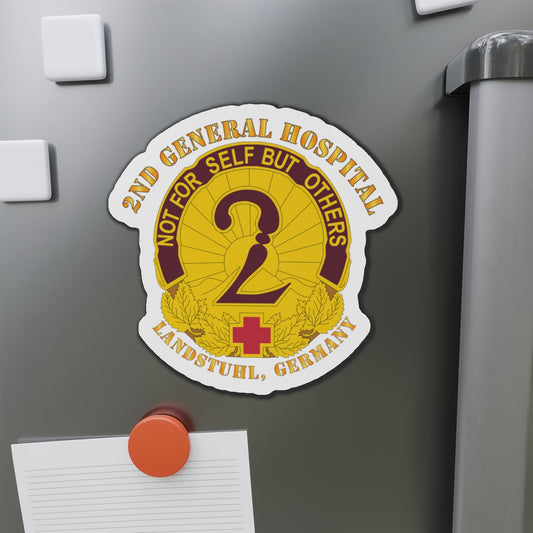 Die-Cut Magnets - Army - 2nd General Hospital - Landstuhl Germany
