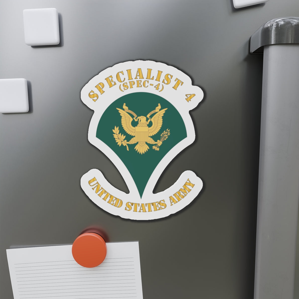 Die-Cut Magnets - Army - Enlisted - SPEC 4 - Specialist 4  - Std - X 300