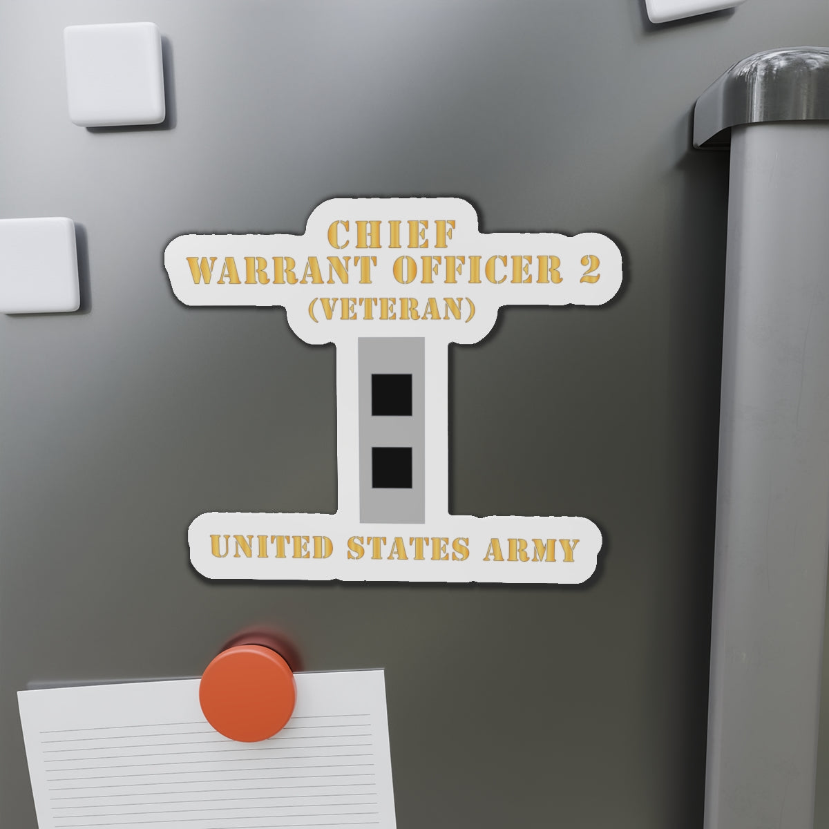 Die-Cut Magnets -SSI - Army - Chief Warrant Officer 2 - CW02 - Flat - Veteran X 300