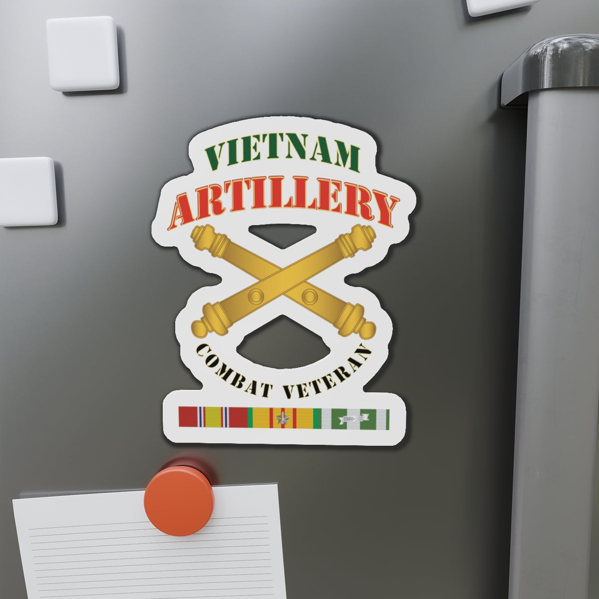 Die-Cut Magnets -SSI -Army - Artillery - Vietnam - Combat Vet