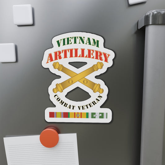 Die-Cut Magnets -SSI -Army - Artillery - Vietnam - Combat Vet