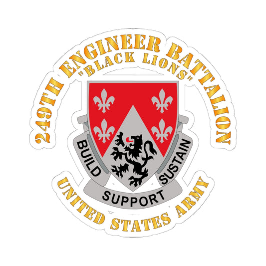 Kiss-Cut Stickers - Army - DUI - 249th Engineer Battalion