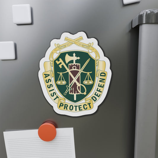 Die-Cut Magnets - Military Police Corps Regimental DUI wo Txt X 300
