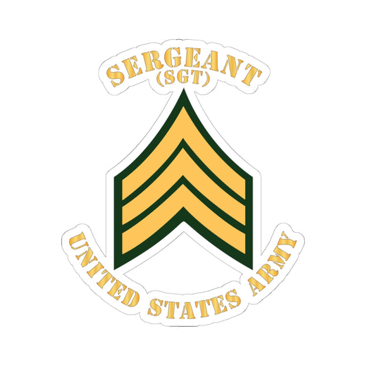 Kiss-Cut Stickers - Army - Sergeant - SGT - Flat X 300