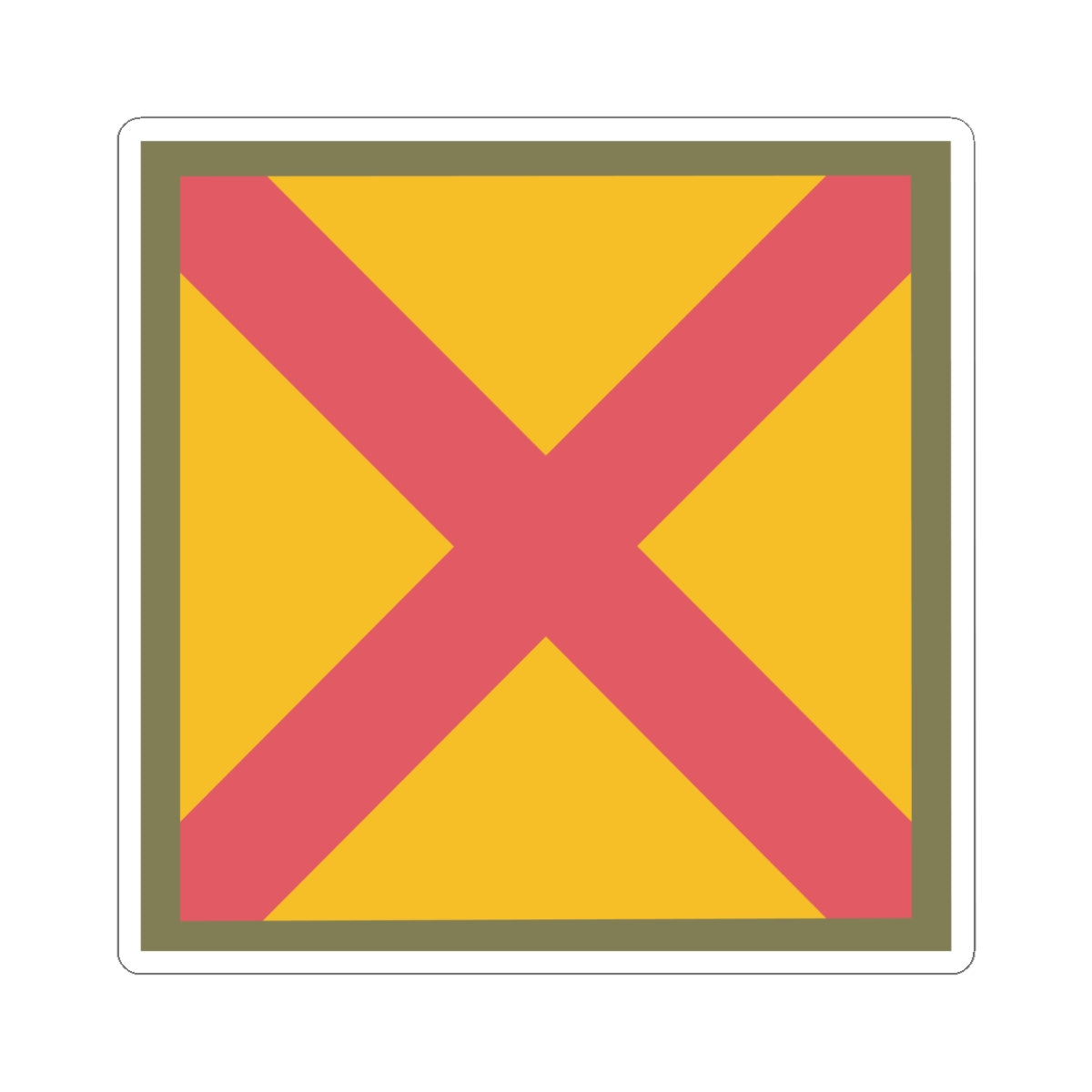 Kiss-Cut Stickers - SSI - 63rd Cavalry Division X 300