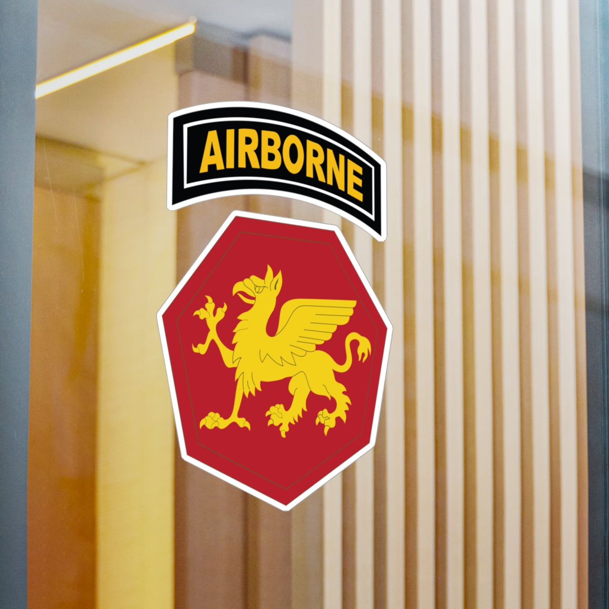 Kiss-Cut Vinyl Decals - SSI - 108th Airborne Division (1946-1952) X 300