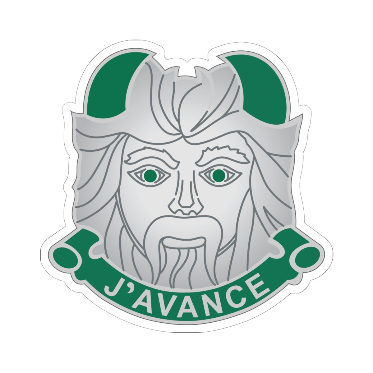Kiss-Cut Stickers Army - DUI - 11th Armored Division X 300