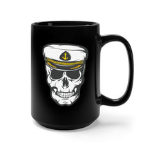 Load image into Gallery viewer, Black Mug 15oz - Sailor - Skull - Cap X 300
