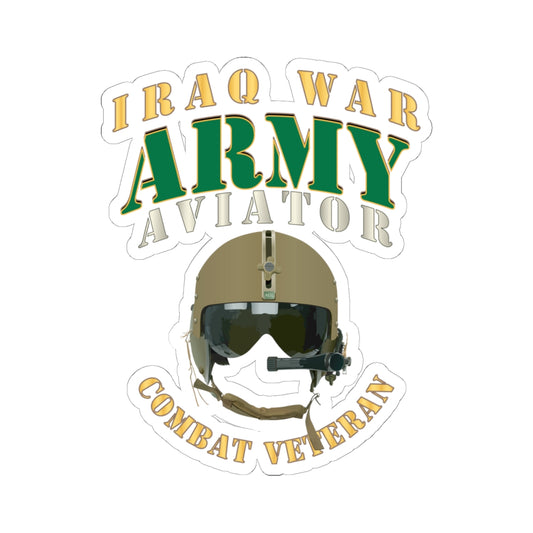 Kiss-Cut Stickers Army - - ARMY -  Aviator - Iraq War - Combat Vet X 300