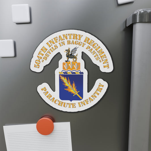 Die-Cut Magnets - Army - COA - 504th Infantry Regiment X 300