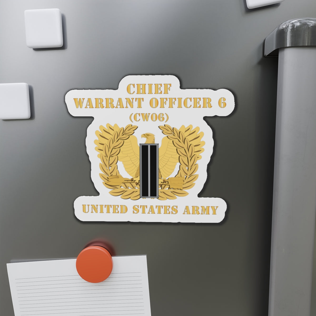 Die-Cut Magnets -SSI - Army - Chief Warrant Officer - CW06 - Flat - Eagle and Bar X 300