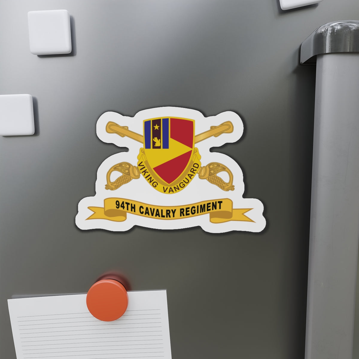Die-Cut Magnets -SSI - Army  - 94th Cavalry Regiment w Br - Ribbon X 300