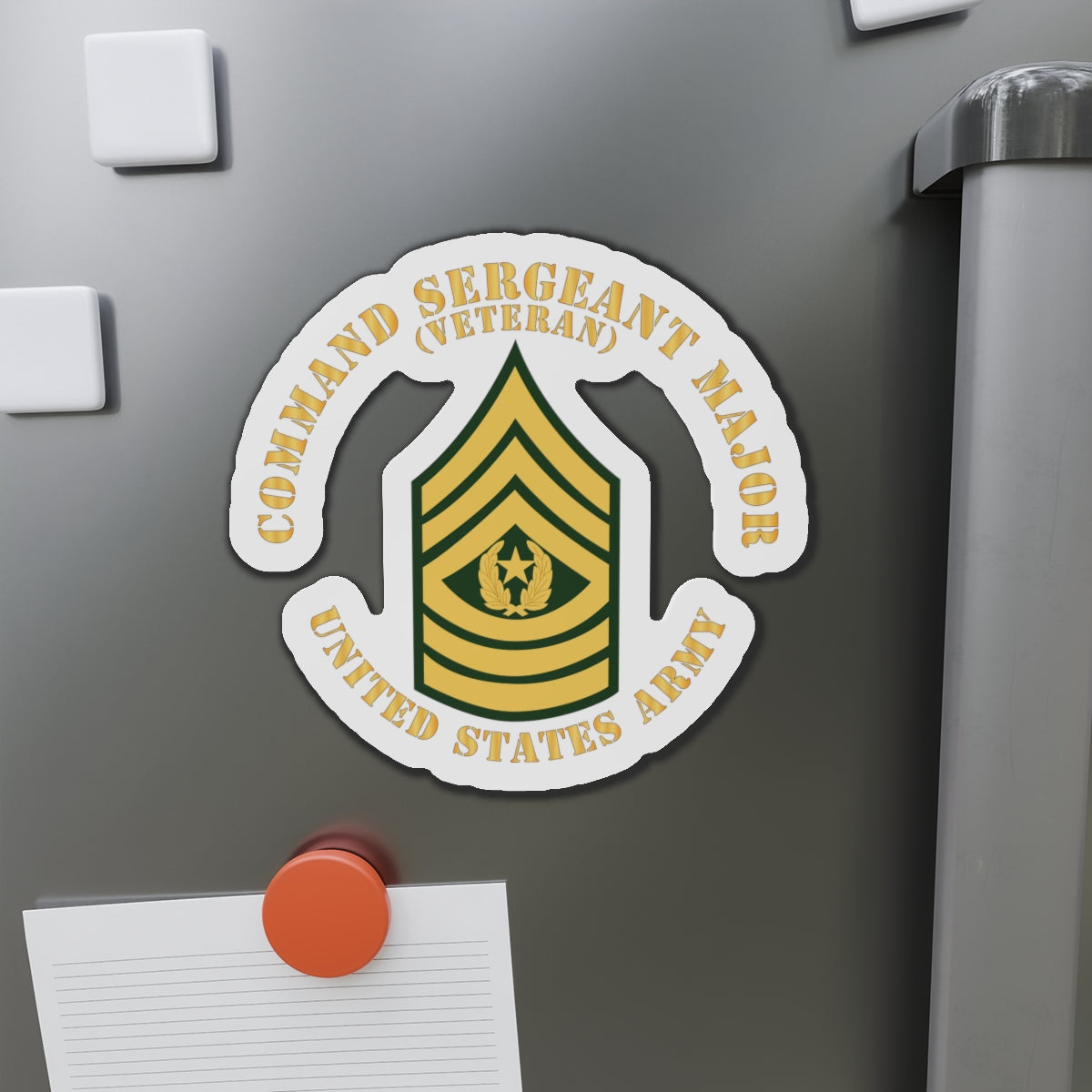Die-Cut Magnets -SSI -Army - Command Sergeant Major - CSM - Veteran - Flat X 300
