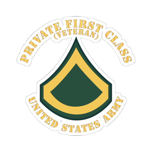 Kiss-Cut Stickers - Army - Private First Class - PFC - Veteran - Flat X 300