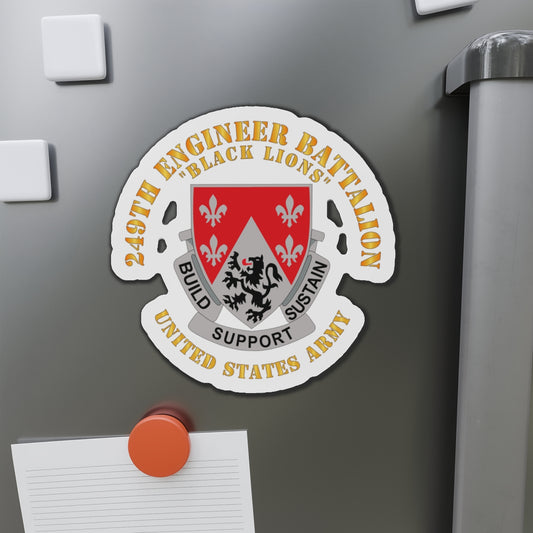 Die-Cut Magnets -SSI - Army - DUI - 249th Engineer Battalion