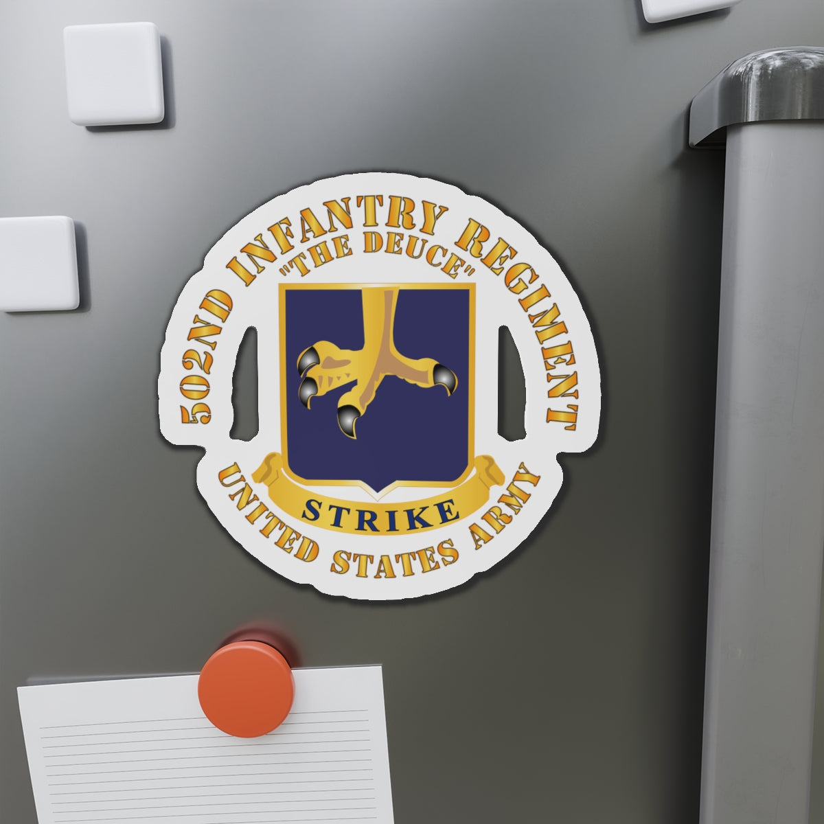 Die-Cut Magnets - 502nd Infantry Regt - DUI - The Deuce