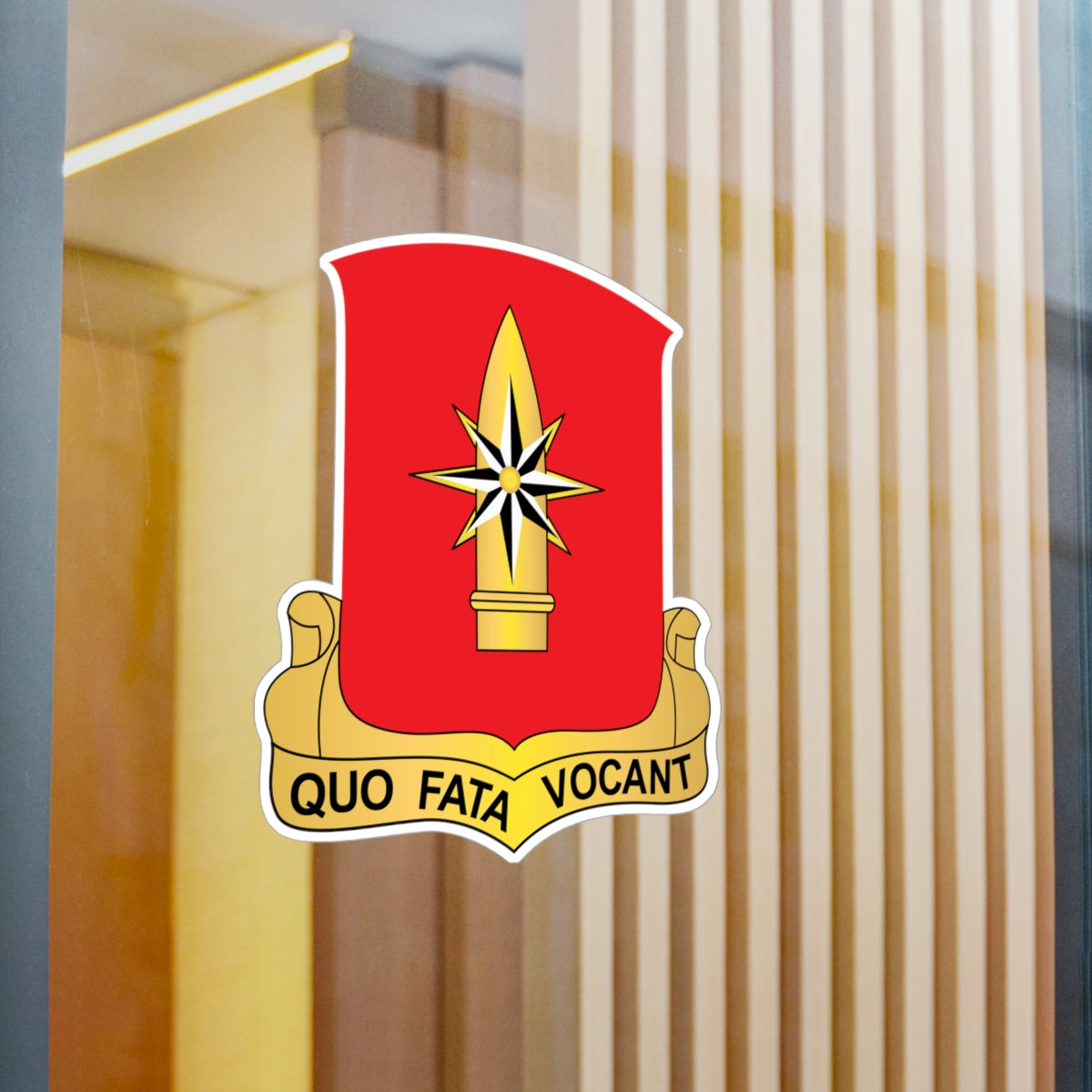 Kiss-Cut Vinyl Decals - 43rd Field Artillery Battalion - Red wo Txt X 300