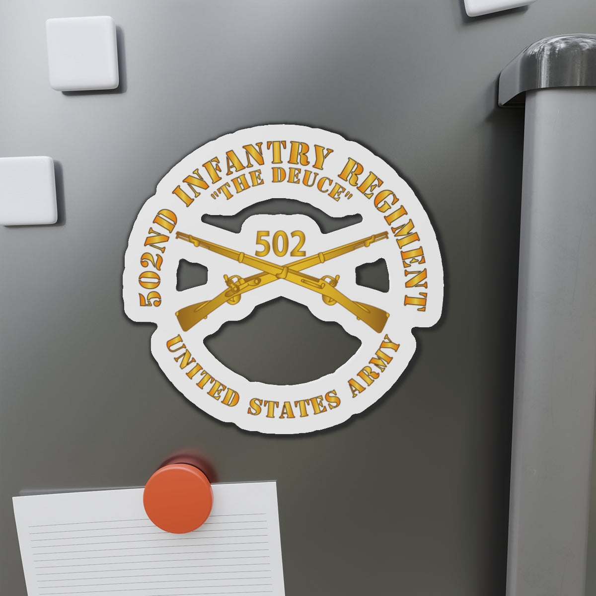 Die-Cut Magnets - 502nd Infantry Regt - The Deuce - Infantry Br