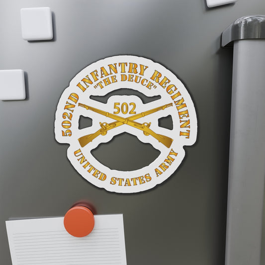 Die-Cut Magnets - 502nd Infantry Regt - The Deuce - Infantry Br